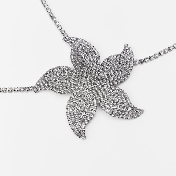 Zara METAL STARS RHINESTONE BRALETTE - Picture 3 of 7